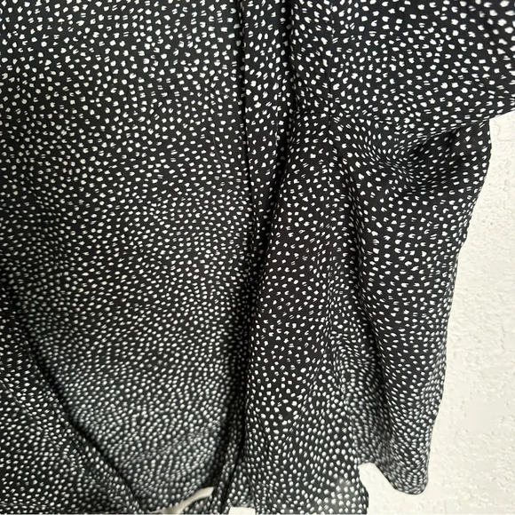 LOFT polka dot speckled tie front cardigan - Picture 5 of 7